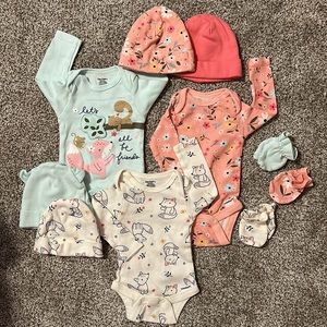 Newborn Girls Fox BUNDLE